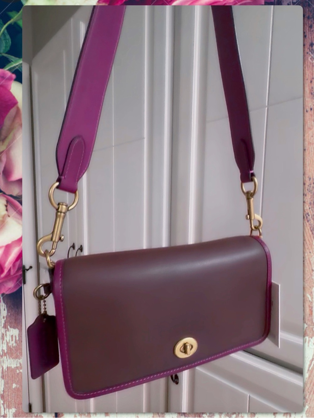 COACH COLORBLOCK DINKY DARK TEAK 89171 NWT - Picture 16 of 17